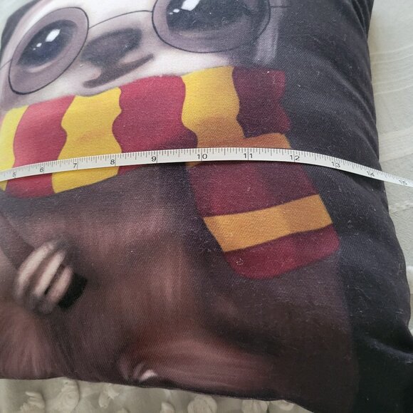 Society6 Sloth Wizard Pillow in Black, Yellow, Red, Blue - Picture 3 of 6